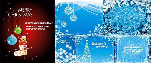 Weihnachten-Vektor-Illustration-Hintergrund