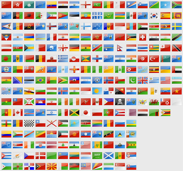 Banderes nacionals i icona de png de bandera regional