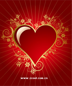 คริสตัลสีแดงรูปหัวใจรูปแบบเวกเตอร์วัสดุ