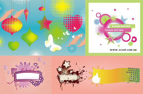 the trend of design elements vector material