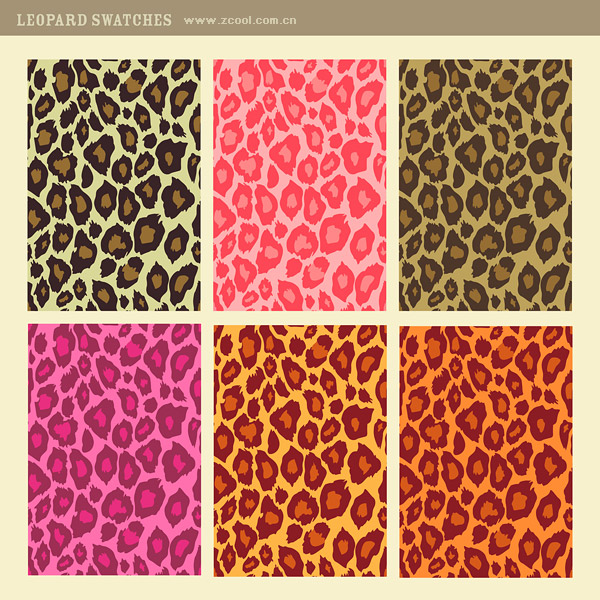 Многоцветным leopard векторного материала