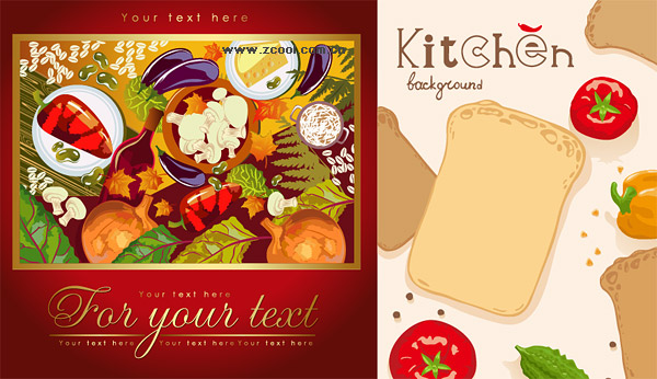Carteles de cartel de alimentos vegetales material de vectores