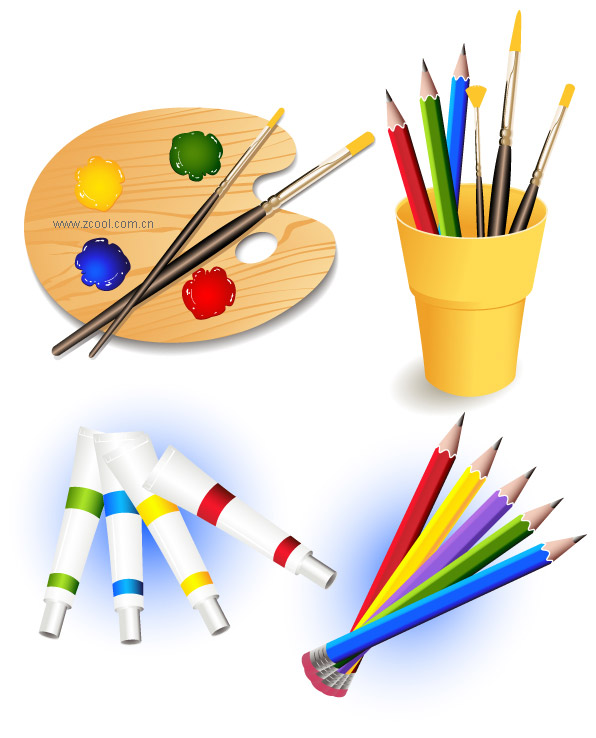 Vector drawing material supplies