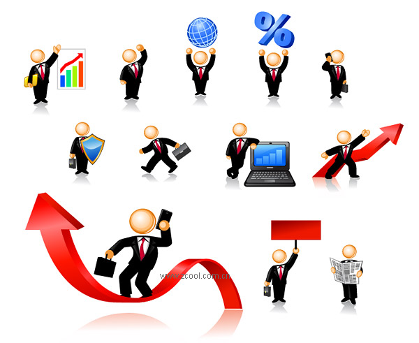 Business Person of the icon image of the vector material