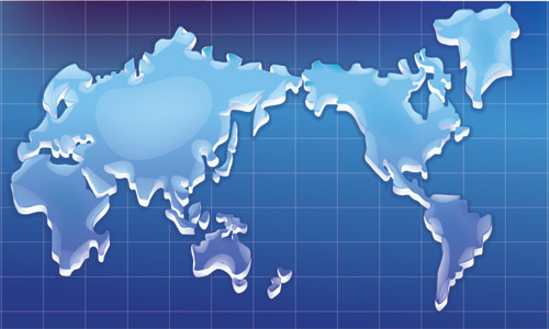 結晶のテクスチャ マップの世界ベクトル