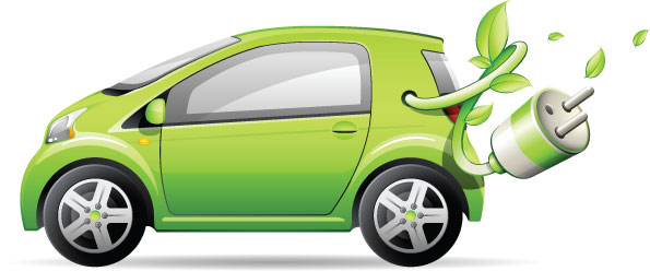 Vetor de carro verde