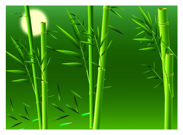 Matériau de vecteur de bambou Real