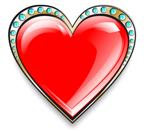 Diamants en forme de cœur Valentine