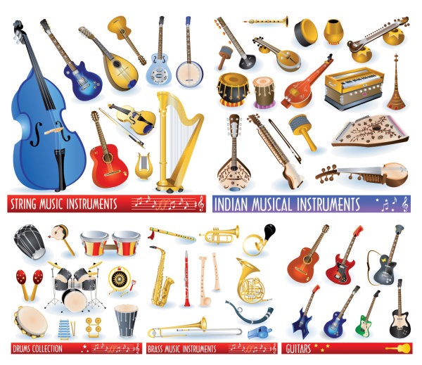 Icono de vector de instrumentos musicales