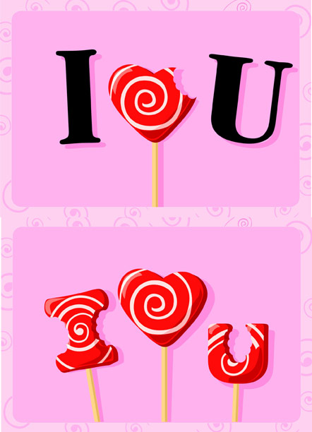 I love you sweets Vector