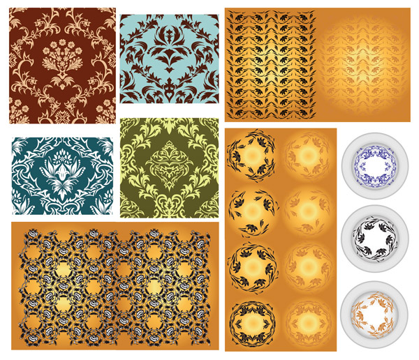 いろいろな古典的なパターン ベクトル材料
