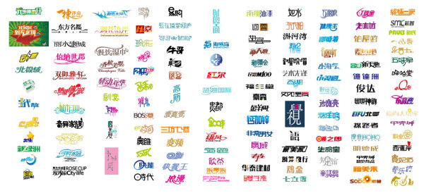 चीनी टाइपफ़ेस डिजाइन वेक्टर स्रोत सामग्री 02