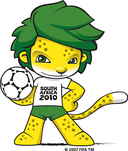 Mascotte de la Coupe du monde 2010 de vecteur
