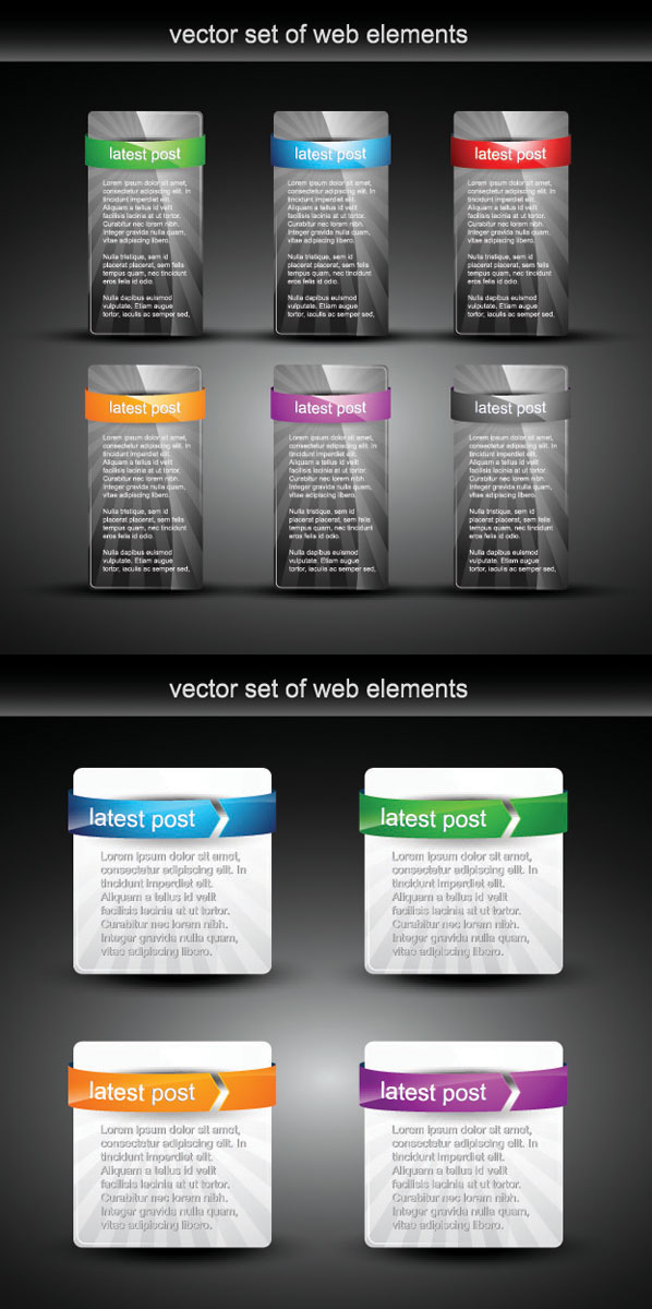Diseño de web de textura vectores