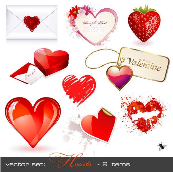 Сърце образна - романтичен вектор