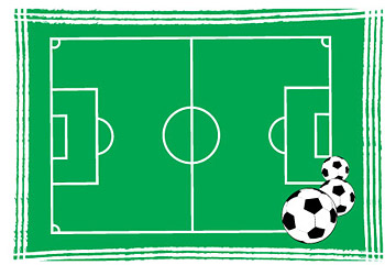 Plan de fútbol vector