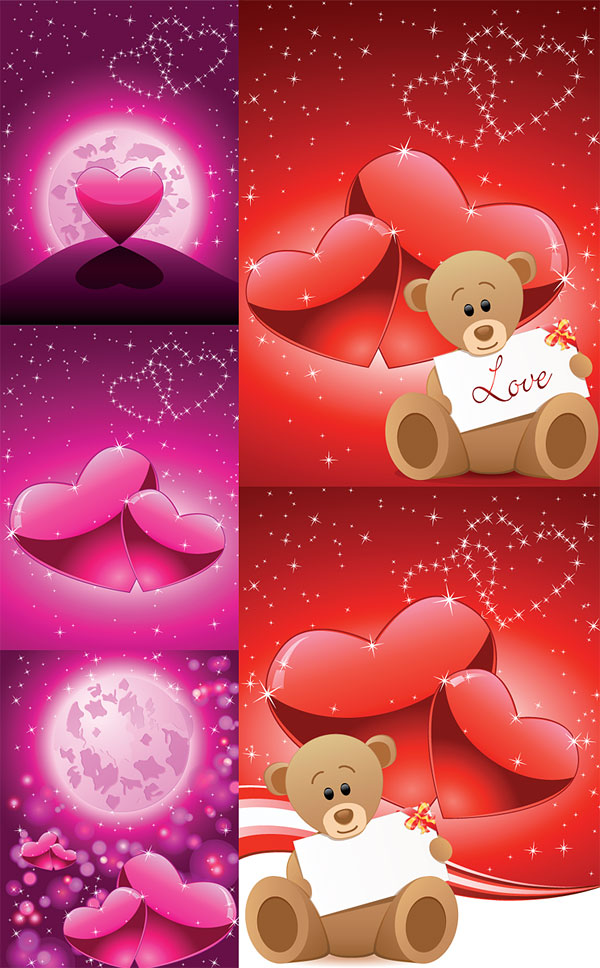 Vecteur de Bear amour romantique
