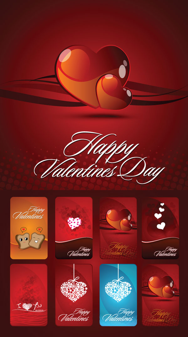 Cartão de Valentine Vector