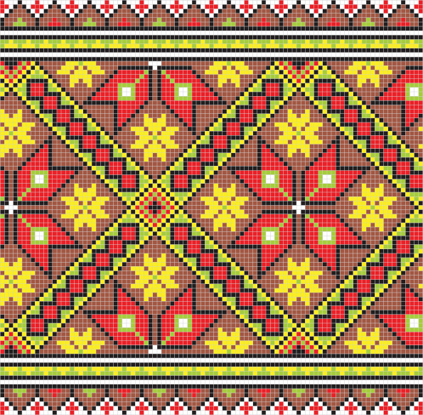 Material de vectores de patrón 03--píxeles