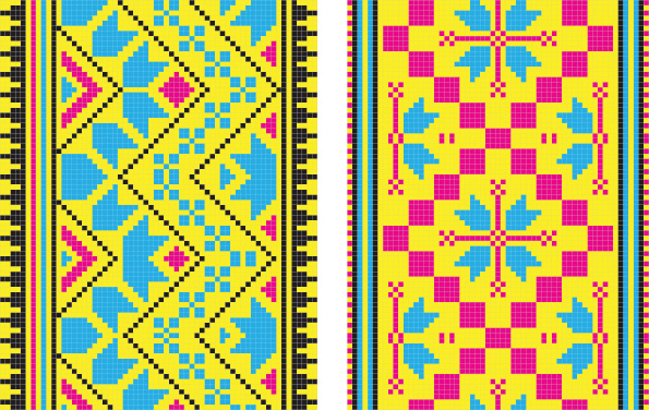 Pixel pattern 02-- vector material