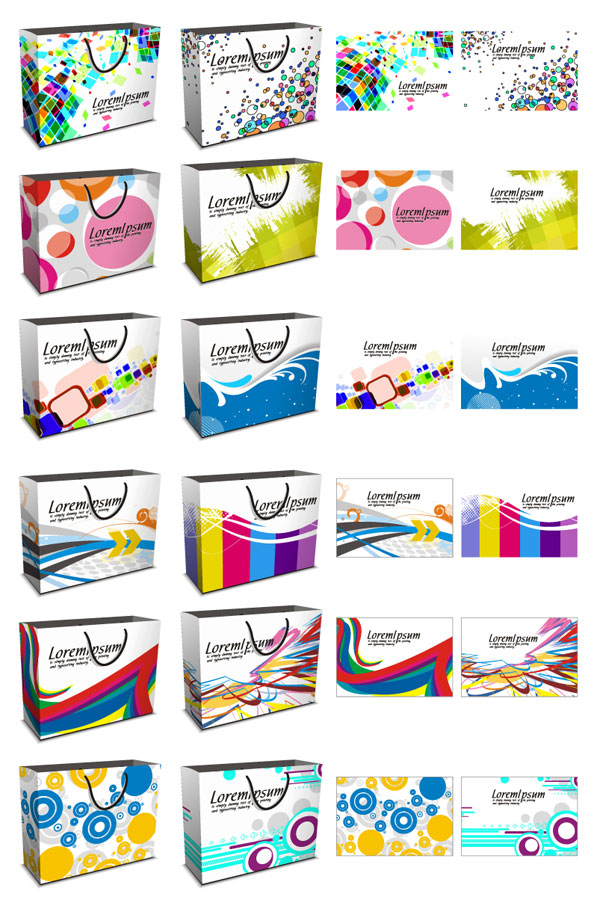 bolsas de compra coloridos Vector