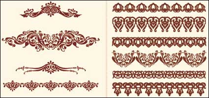 Material de vectores de patrón de encajes de estilo Europeo