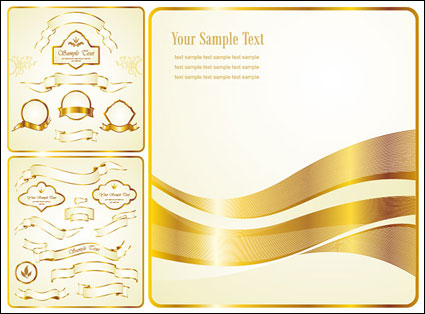 Vektor Golden pita label