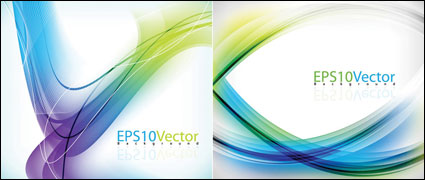 Colorful lines background vector dynamic material (2)