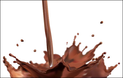 チョコレートのベクトル スプラッシュ