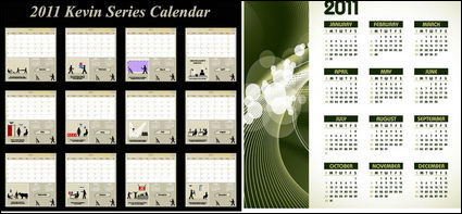 И двете вектор 2010 календар