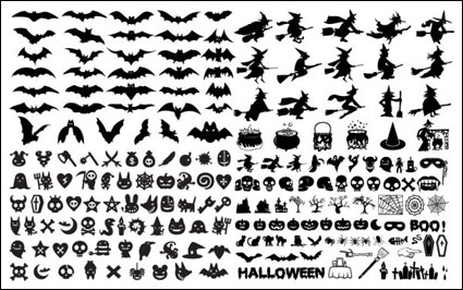Elementi vettoriali di Halloween