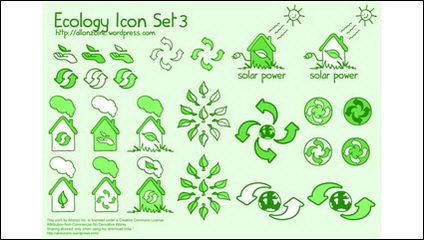 Ícones de Vector verde