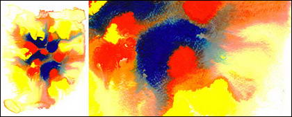 सामग्री-025 स्याही से पहले पानी का रंग चित्र