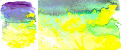 सामग्री-023 स्याही से पहले पानी का रंग चित्र