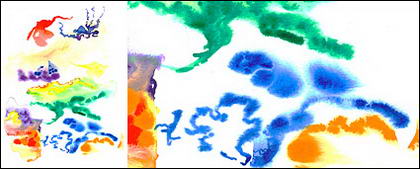 स्याही पानी के रंग का चित्र सामग्री-से पहले 012