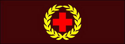 Matériau de vecteur emblème de la Croix-Rouge