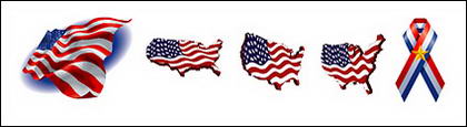 Éléments de drapeau U.S.