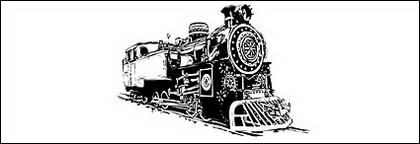 Vec locomotora de blanco y negro