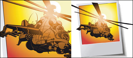 Helicópteros - de combate Apache - Vector