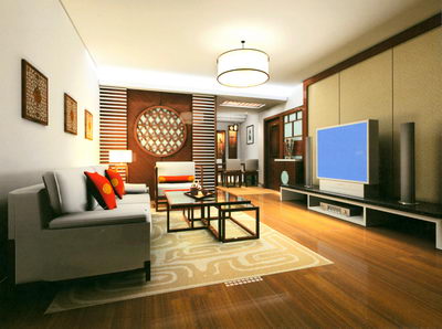 living-room interior scene design