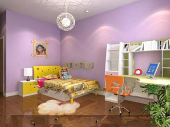 Purple multi-functional children bedroom