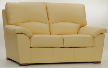 European light double seats fabric sofa