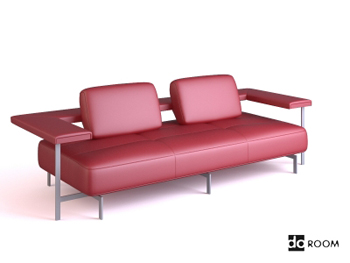Red cortex personalized sofa