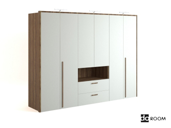 Modern style white wooden cabinet