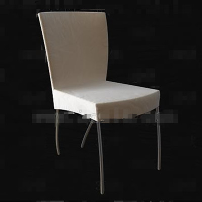 Light colored metal legs chair