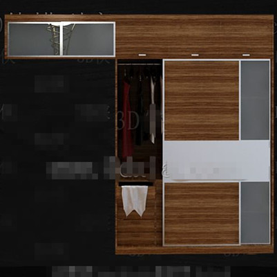 simple bedroom wardrobe combination