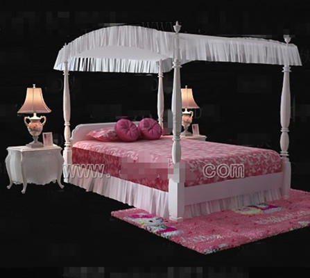 Pink Hello Kitty theme princess bed