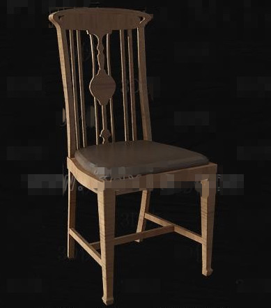 Chinese brown wood wooden chair