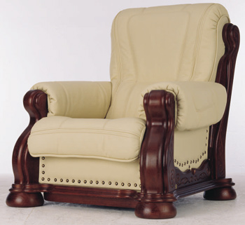 European-style leather armchair