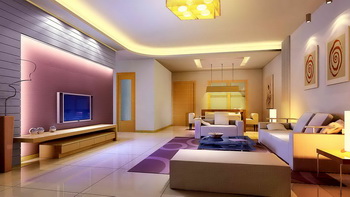 Elegant fantasy warm living room